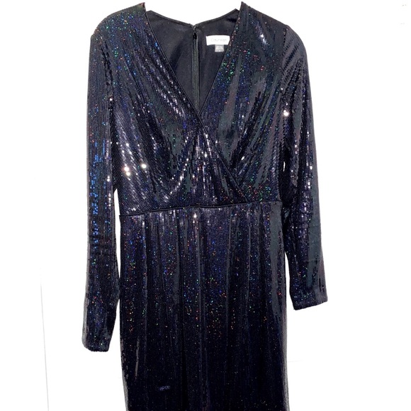 Liquid bead Black Calvin Klein party dress - Picture 2 of 6